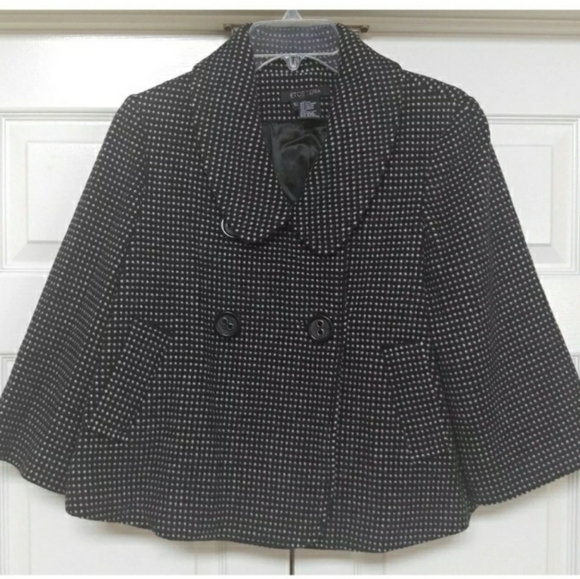 Etcetera Wool Polka Dot Swing Coat - Picture 2 of 7